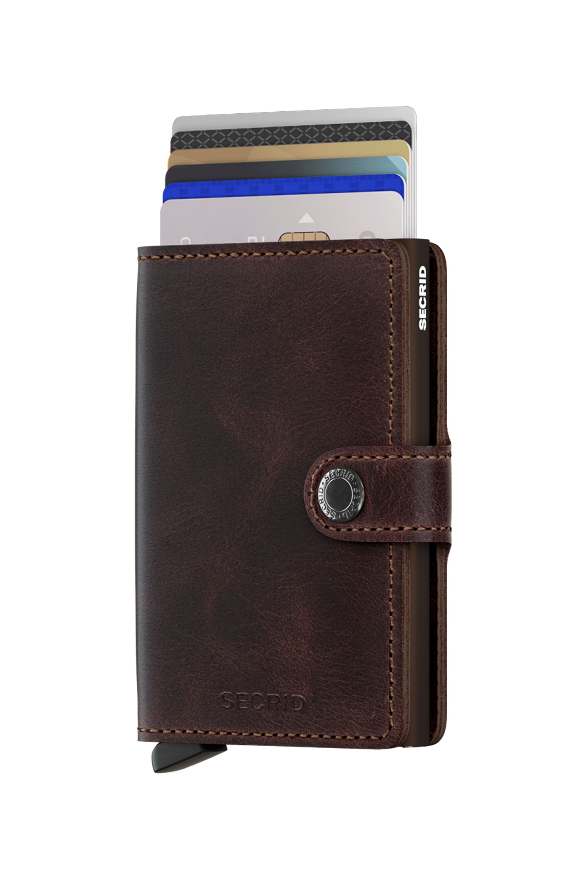 Secrid Miniwallet Vintage Chocolate – mit Karten