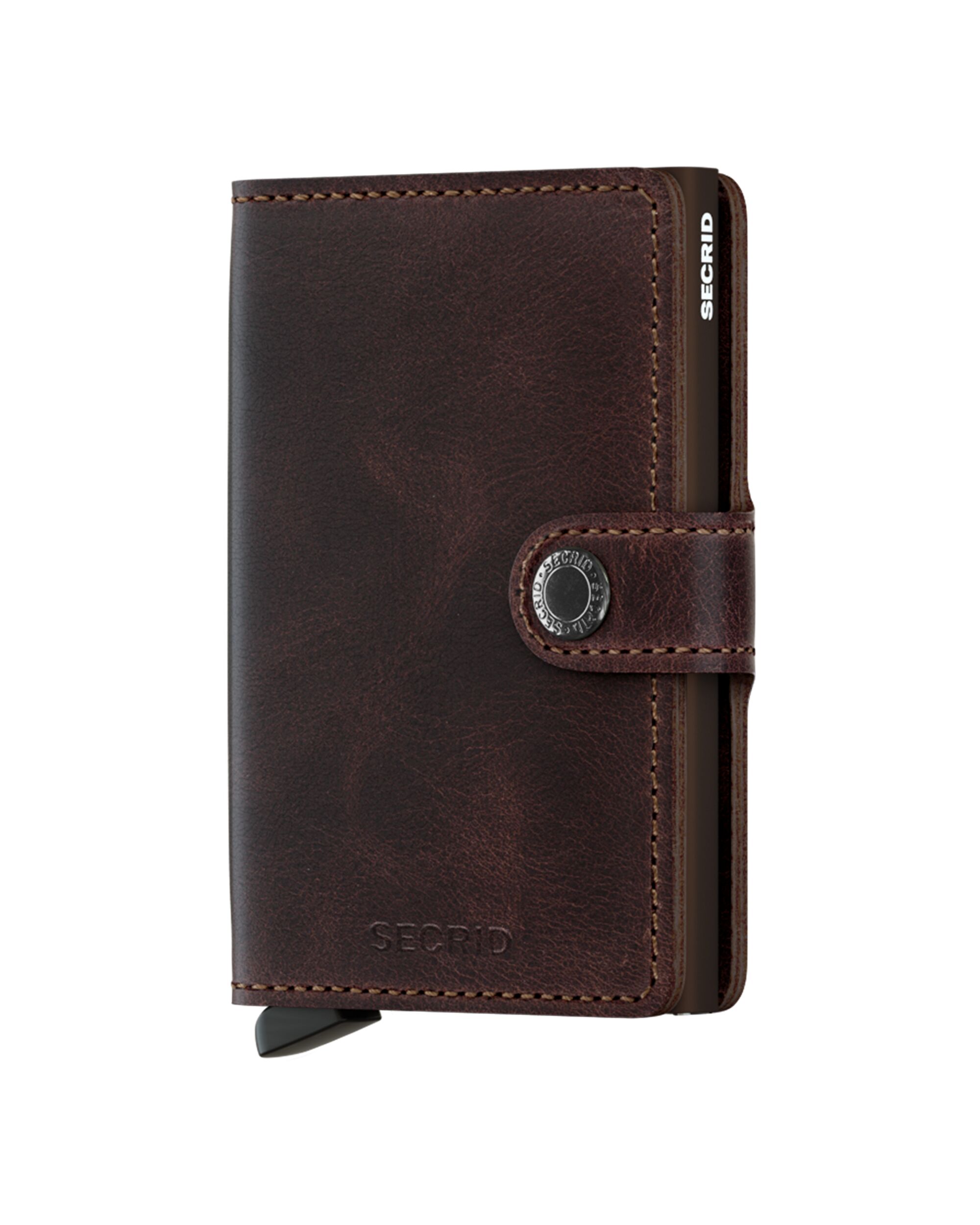 Secrid Miniwallet Vintage Chocolate – Vorderansicht