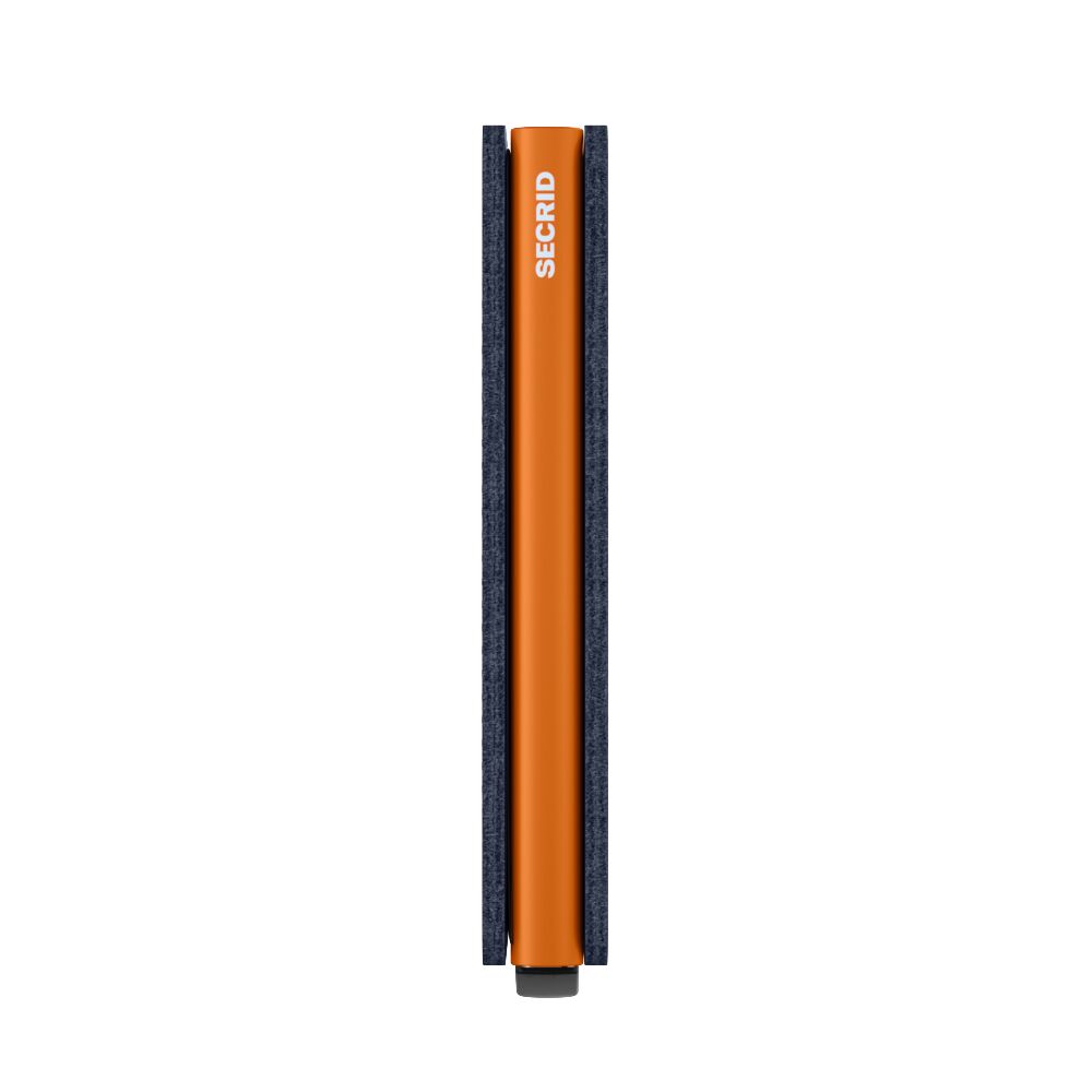 Secrid Slimwallet Matte Nightblue & Orange – Seitenansicht